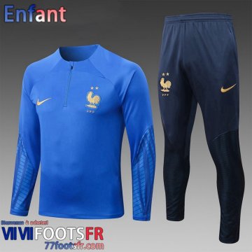 KIT: Survetement de Foot France bleu Enfant 2022 2023 TK446