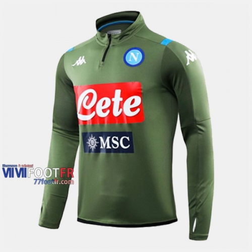 Nouveau Parfait Sweatshirt Foot Ssc Naples Vert Fonce 2019-2020