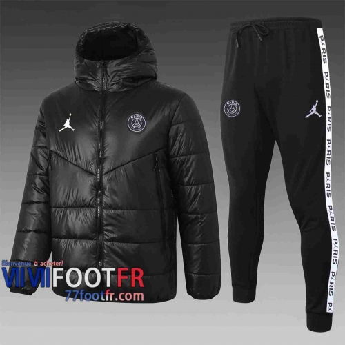 77footfr Veste - Doudoune Foot PSG Jordan noir 2020 2021 C75