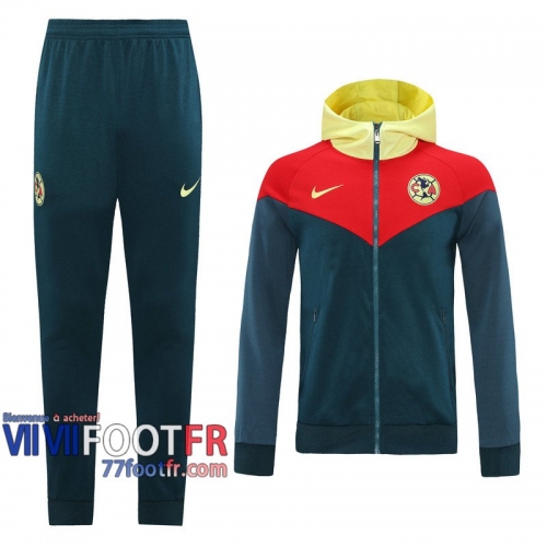 77footfr Veste Foot - Sweat a Capuche Club AmErica Vert foncE - 2020 2021 J127