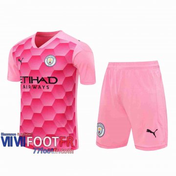 77footfr Maillots foot Manchester City Gardiens de but Pink 2020 2021