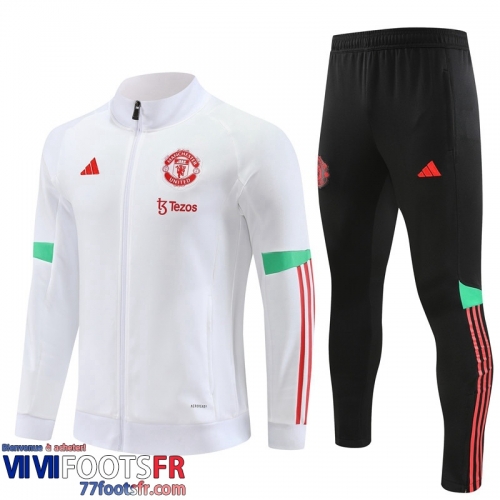 Veste Foot Manchester United Blanc Homme 2023 2024 B32