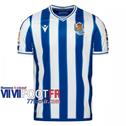 77footfr Real Sociedad Maillot de foot Domicile 20-21