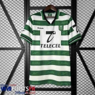 Retro Maillot De Foot Manche Longue Sporting Lisbon Domicile Homme 99/00 FG828