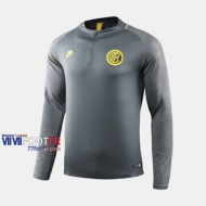 Les Nouveaux Retro Sweatshirt Foot Inter Milan Gris 2019-2020