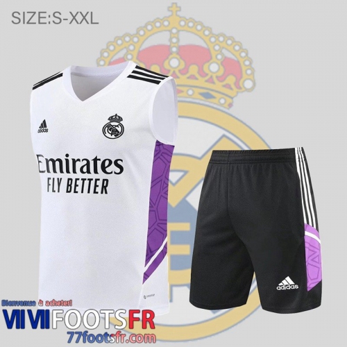 Sans manches Real Madrid Blanc Homme 2022 2023 PL510