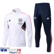 Veste Foot Arsenal Blanc Homme 2022 2023 JK527