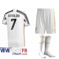 Maillot de foot Juventus Cristiano Ronaldo #7 Domicile Enfant 2020 2021