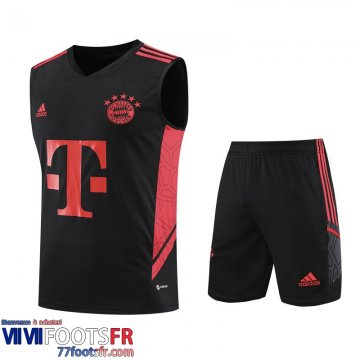 Survetement Sans manches Bayern Munich noir Homme 2023 2024 TG777