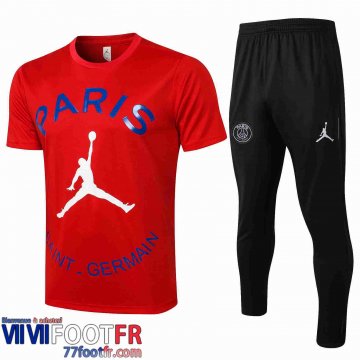 Survetement Foot T-shirt PSG rouge 2021 2022 PL21