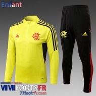 Survetement de Foot Flamengo jaune Enfant 2022 2023 TK519