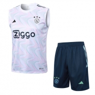 Survetement Sans manches Ajax Blanc Homme 2023 2024 TG939