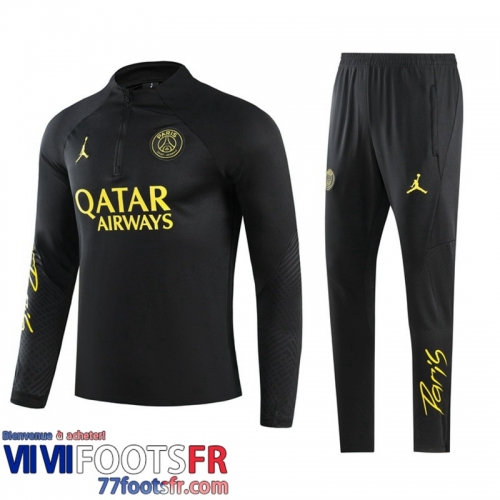 Survetement de Foot Sport noir Homme 2023 2024 TG982