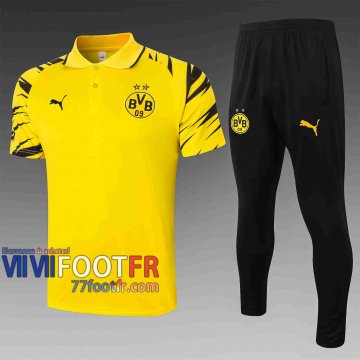 77footfr Dortmund Polo foot Tampographie jaune 20-21 C575