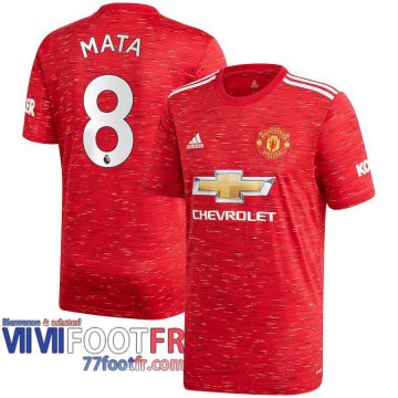 Maillot de foot Manchester United Juan Mata #8 Domicile 2020 2021