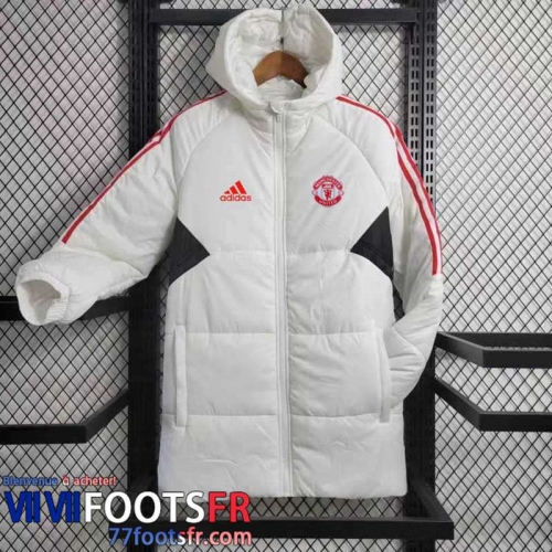 Doudoune Foot Manchester United Blanc Homme 2023 2024 DD141