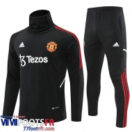 Survetement de Foot Manchester United Noir Homme 2022 2023 TG494