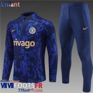 KIT: Survetement de Foot Chelsea bleu Enfant 2023 2024 TK693