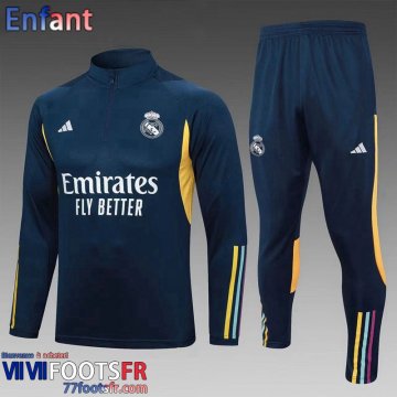 KIT: Survetement de Foot Real Madrid Navy blue Enfant 2023 2024 C16