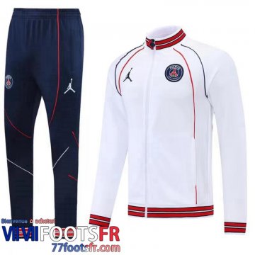 Veste Foot PSG Blanc Homme 2022 2023 JK318