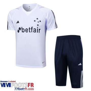 Polo foot Cruzeiro Blanc Homme 2023 2024 PL686