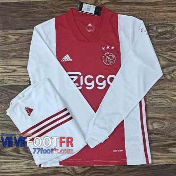 77footfr Maillots foot Ajax Domicile Manche Longue 2020 2021