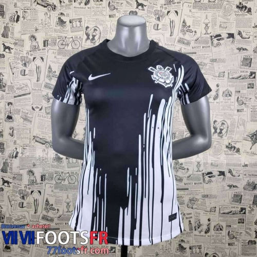 Maillot De Foot Corinthians Noir Femme 2022 2023 AW41