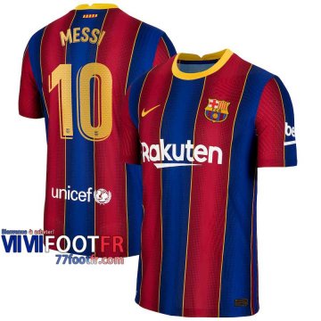 Maillot de foot Barcelone Lionel Messi #10 Domicile 2020 2021