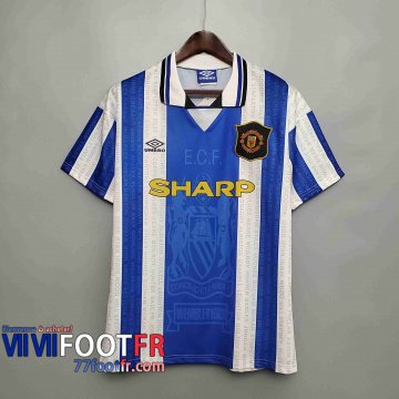 77footfr Retro Maillots foot 94 96 Manchester United Exterieur