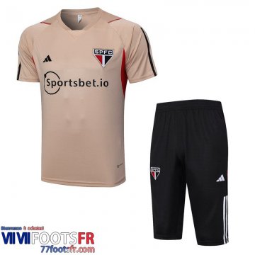 Polo foot Sao Paulo abricot Homme 2023 2024 PL688