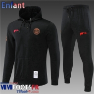 KIT: Sweatshirt Foot PSG Noir Enfant 2022 2023 TK390