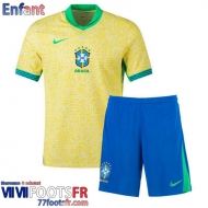 Maillot De Foot Bresil Domicile Enfant 2024