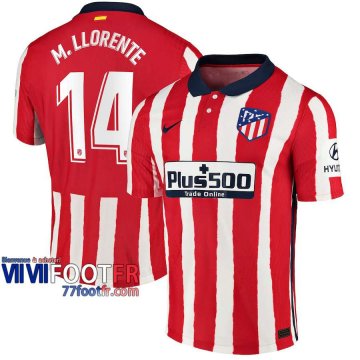 Maillot de foot Atletico Madrid M. Llorente #14 Domicile 2020 2021