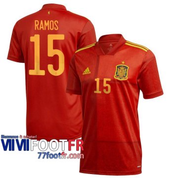 Maillot de foot Espagne RAMOS #15 Enfant Domicile EURO 2020