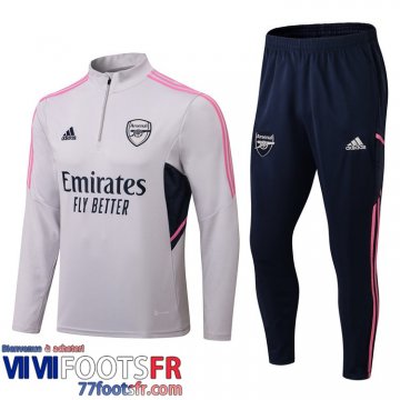 Survetement de Foot Arsenal gris Homme 2022 2023 TG234