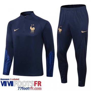 Survetement de Foot France bleu Homme 2022 2023 TG235