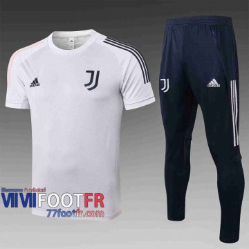77footfr Survetement Foot T-shirt Juventus blanc 2020 2021 TT48