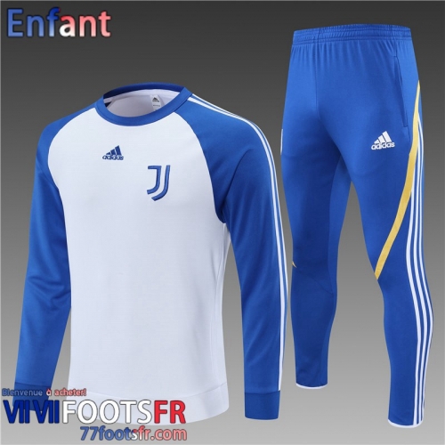 Survetement de Foot Juventus blanc Enfant 21 22 TK185  Survetement de Foot Juventus blanc Enfant 21 22 TK185