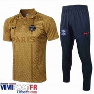 Polo de foot PSG Jaune 2021 2022 PL03