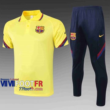 Polo de foot Barcelone 2020 2021 Jaune C490#