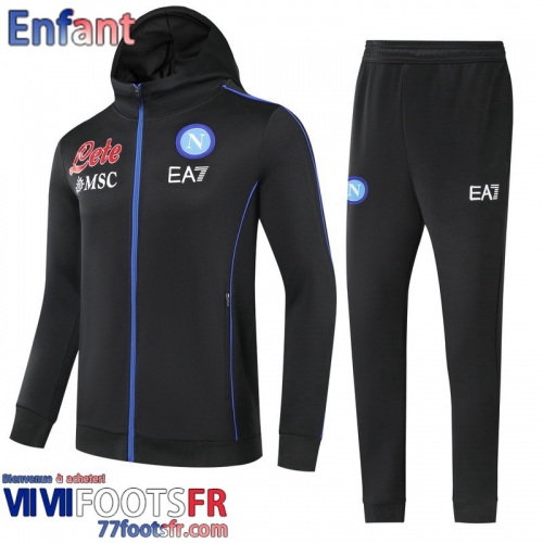 Veste Foot SSC Naples noir Enfant 21 22 TK203