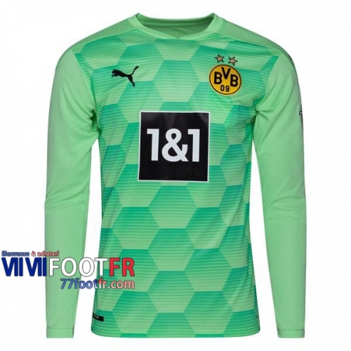 Maillot de foot Borussia Dortmund Gardien 2020 2021 - Vert Manches longues