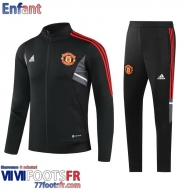 Veste Foot Manchester United noir Enfant 2022 2023 TK546