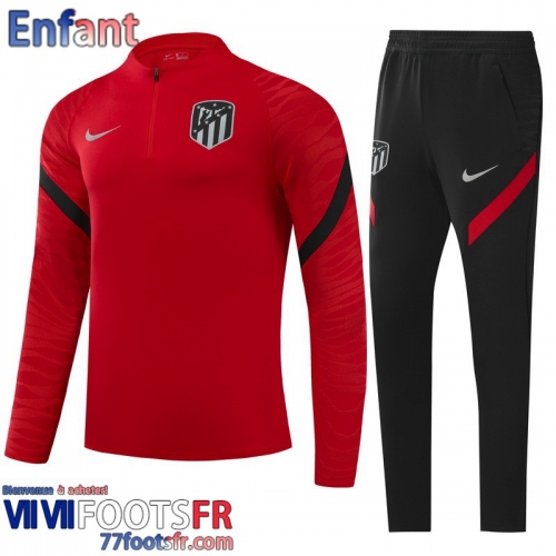 Survetement de Foot Olympique Lyon rouge Enfant 21 22 TK226