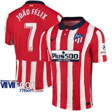 Maillot de foot Atletico Madrid João Félix #7 Domicile 2020 2021