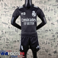 Maillot De Foot Real Madrid Y-3 Noir Enfant 2022 2023 AK15