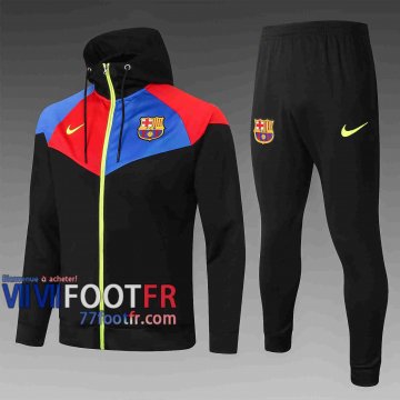 77footfr Barcelone Veste foot - Sweat a Capuche noir 20-21 F281