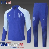 Survetement de Foot Atletico Madrid bleu Enfant 2022 2023 TK530