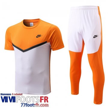 T-Shirt Sport orange blanc Homme 2022 2023 PL548