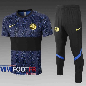 77footfr Survetement Foot T-shirt Inter Milan bleu 2020 2021 TT46
